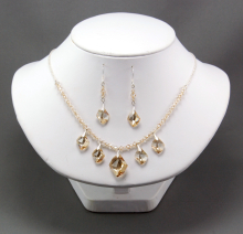 Swarovski & Sterling Silver Necklace and Earring Set