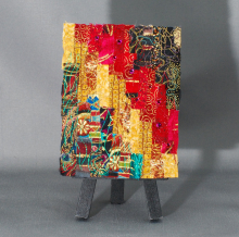 Mayan Sunset - Mini Fiber Art Masterpiece Mayan Sunset - Mini Fiber Art Masterpiece