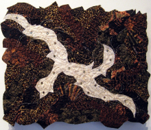 New Pathways - Quilted Cotton Wall Haning 10 x 8 New Pathways - Quilted Cotton Wall Haning 10 x 8