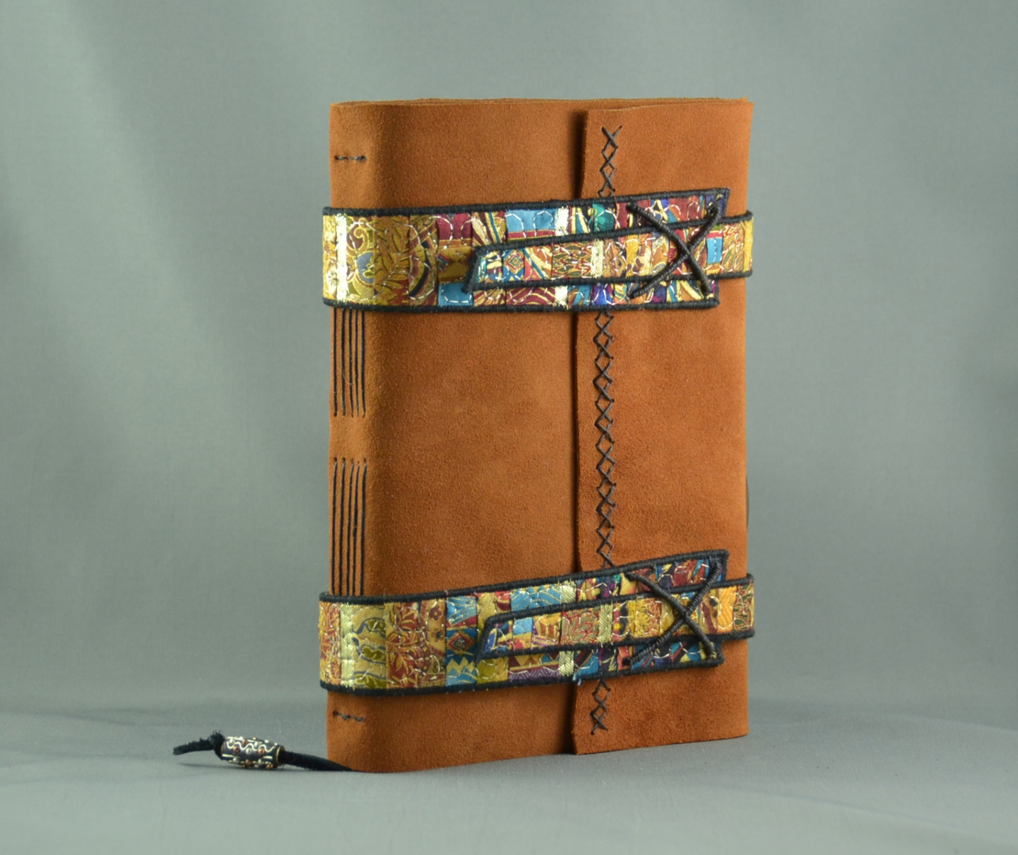 Treasure Seeker Handmade Leather & Fiber Art Journal